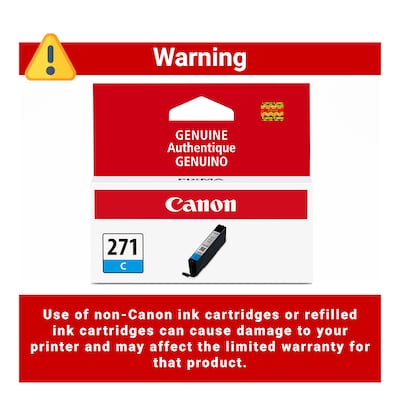 Canon 271 Cyan Standard Yield Ink Cartridge (0391C001)