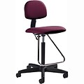 Global® Deluxe Drafting Stools; Burgundy