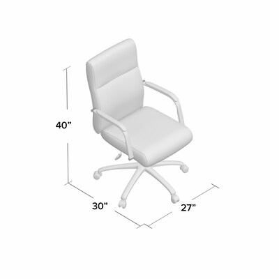 Boss Office Products Ergonomic CaressoftPlus Swivel Conference Chair, Gray/Chrome (B696CRB-GY)