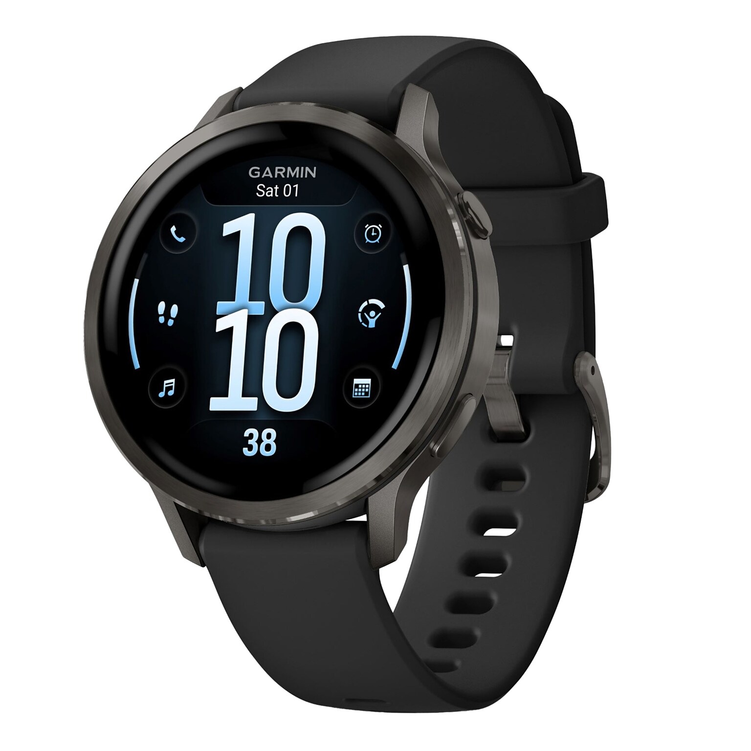Garmin Venu 4 Fitness Smartwatch, GPS, 41mm, Black Silicone Band (010-03013-02)