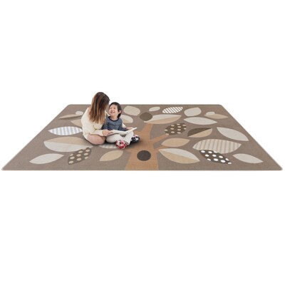 Joy Carpets Shady Grove Nylon 7'8" x 10'9" Machine Tufted Rug, Neutral (1942D-02)