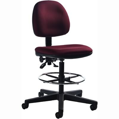 Global® Multi Function Drafting Stool; Burgundy