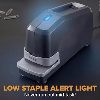 Bostitch Impulse Electric Desktop Stapler, 30-Sheet Capacity, Black, 6/Carton (02210CT)