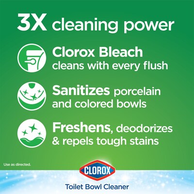 Clorox™ Ultra Clean Toilet Tablets Bleach – 2 Count, 3.5 Ounces Each (Package May Vary)