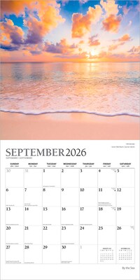 2026 Plato By the Sea 12" x 12" Monthly Wall Calendar (9798330706761)