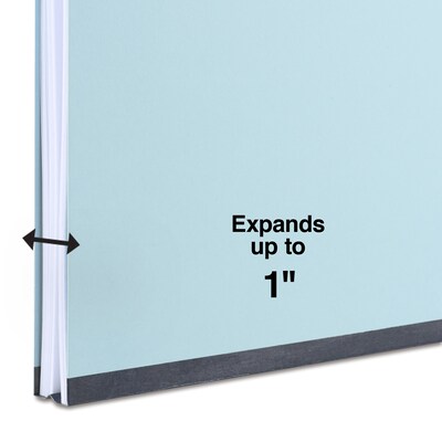 Staples® 60% Recycled Pressboard Classification Folder, 1" Expansion, Letter Size, Light Blue, 25/Box (ST765560/765560)