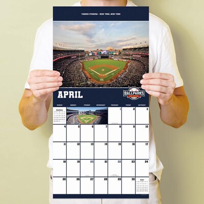 2027 TF Publishing Ballparks 11" x 12" Monthly Wall Calendar, Multicolored (27-1051)