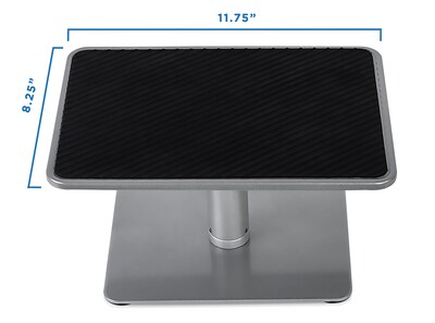 Mount-It! Height Adjustable Steel Laptop and Monitor Stand, Holds up to 30 lbs., Gray (MI-7272)