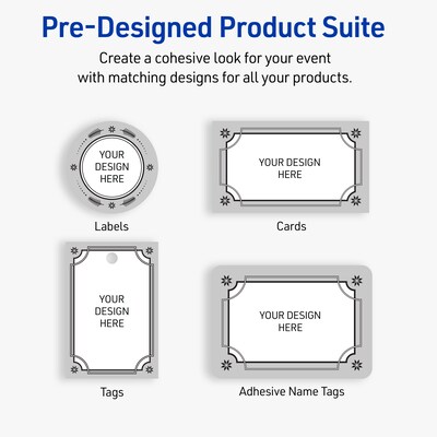 Avery Circle Multipurpose Labels, 2" Dia., White, 120/Pack (19479370602)