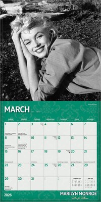 2026 BrownTrout Marilyn Monroe 7" x 7" Monthly Wall Calendar (9798330701377)