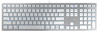 Cherry KC 6000C for Mac Wired Keyboard, White/Silver (JK-1620US-1)