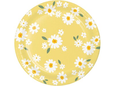 Creative Converting Sweet Daisy Party Beverage Napkin, Yellow/White, 48/Pack (DTC372467BNAP)