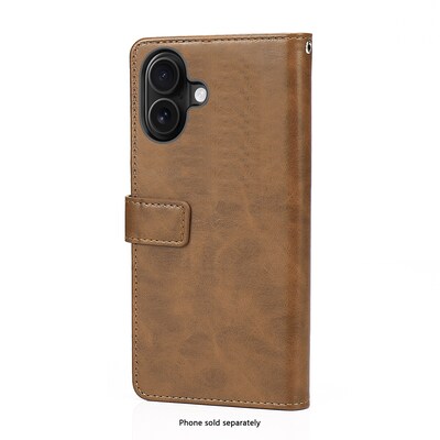 SaharaCase Indy Series Wallet for iPhone 17, Shock Absorbing, Canyon Brown (CP00912)