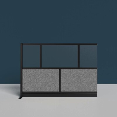 Luxor Expanse Modular Wall Add-On, 70" x 48", Black (MW-7048-XCGB)