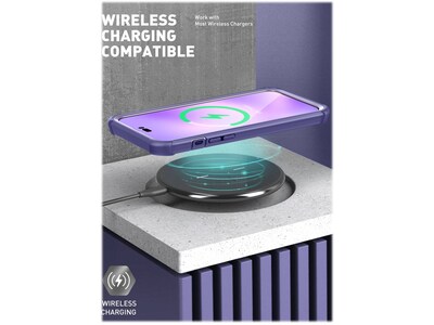 i-Blason Ares Deep Purple Case for iPhone 14 Pro (iPhone2022Pro-6.1-Ares-SP-Mauve)
