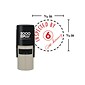 Custom 2000 Plus® Self-Inking Printer R17 Round Stamp, 0.56" Diameter