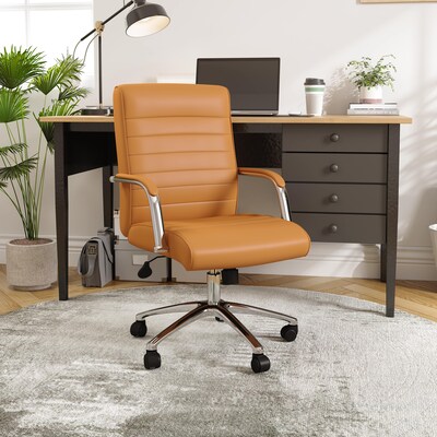 Boss Vinyl Executive Conference Chair, Caramel (B696CRB-CML)