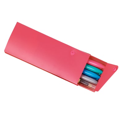 C-Line Plastic Snap Pencil Case, Assorted Tropic Colors, Pack of 24 (CLI05600-24)