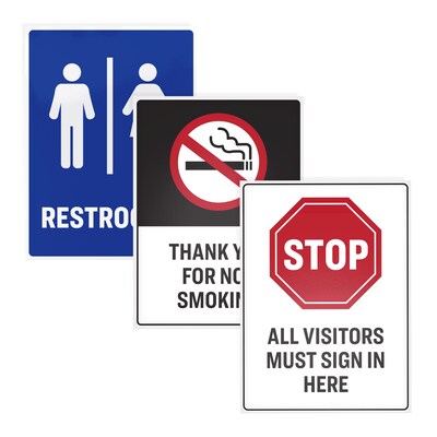 Avery Surface Safe Laser/Inkjet Label Safety Signs, 3 1/2" x 5", White, 60 Labels/Pack (61514)