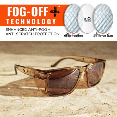 Ergodyne Skullerz SIXTEN-AFASPM Anti-Fog Safety Glasses, Bronze Lens (58241)