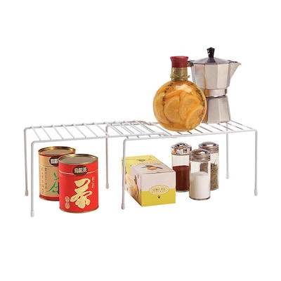 Better Houseware Coated Steel Small Expanding Shelf, White (BTH1852)