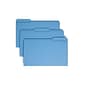 Smead File Folder, Reinforced 1/3-Cut Tab, Legal Size, Blue, 100 per Box (17034)