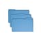 Smead File Folder, Reinforced 1/3-Cut Tab, Legal Size, Blue, 100 per Box (17034)