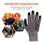 Ergodyne ProFlex 7000 Nitrile Coated Gloves, Microfoam Palm, ANSI Level 5 Abrasion Resistance, Gray, Medium, 1 Pair (10373)