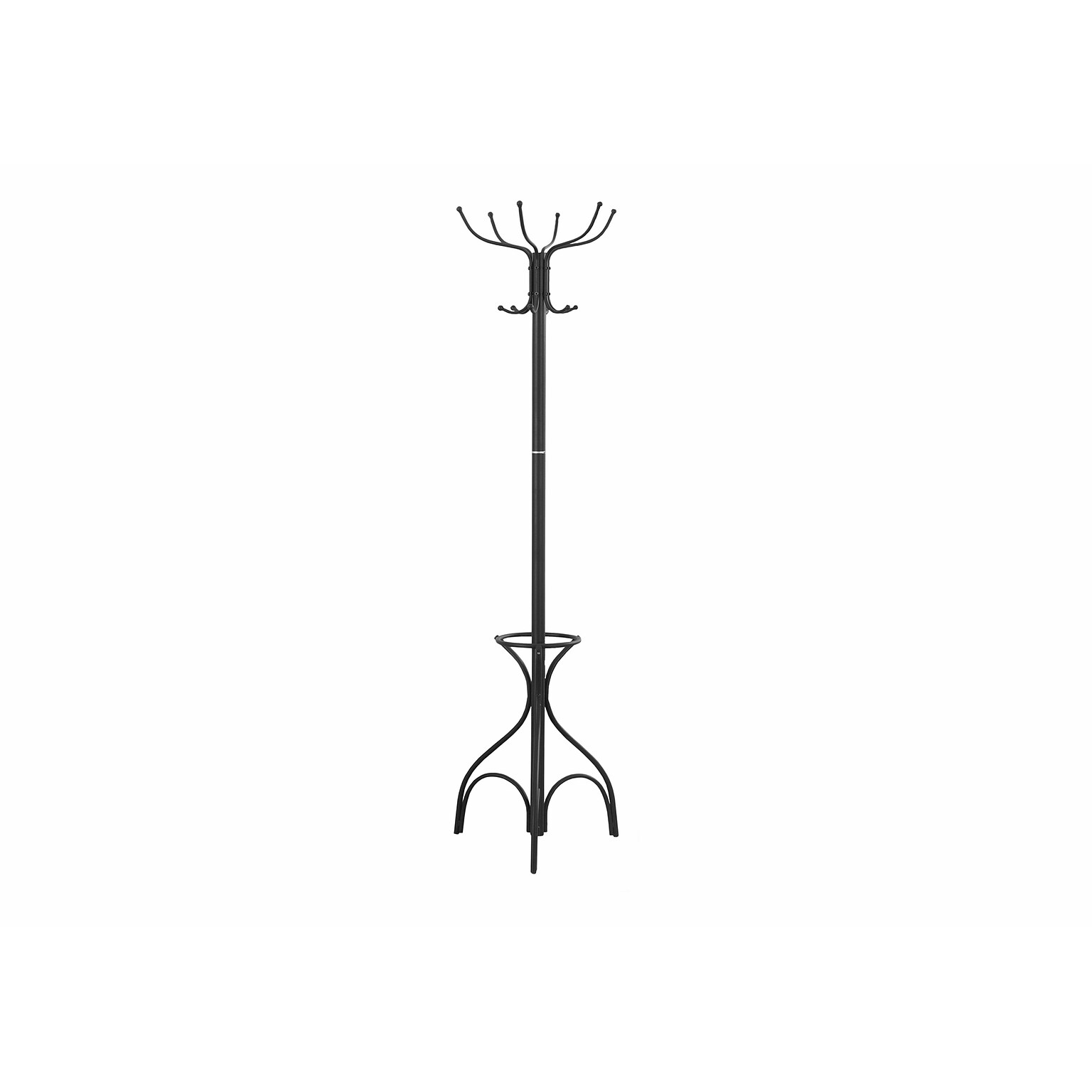 Monarch Specialties Inc. Coat Tree, Black, Metal (I 2031)