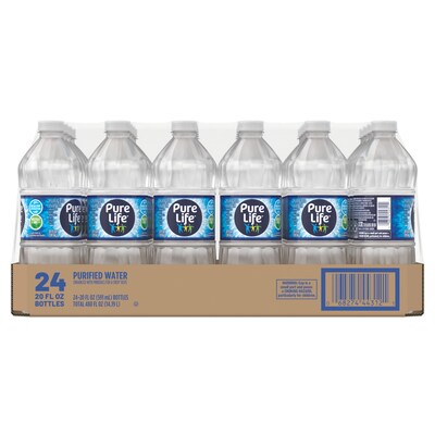 Pure Life Purified Water, 20 oz., 24/Carton (12255068)