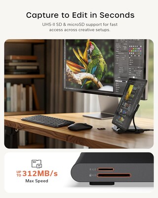 Satechi OntheGo Foldable Stand Hub, Space Black (ST-GOTGFC)
