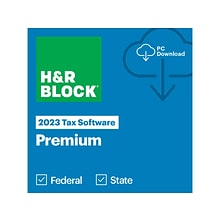 HRB Tax Software Premium 2023 for 1 User, Windows, Download (1516800-23)