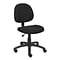 Boss Armless Ergonomic Fabric Swivel Task Chair, Black (B315-BK)