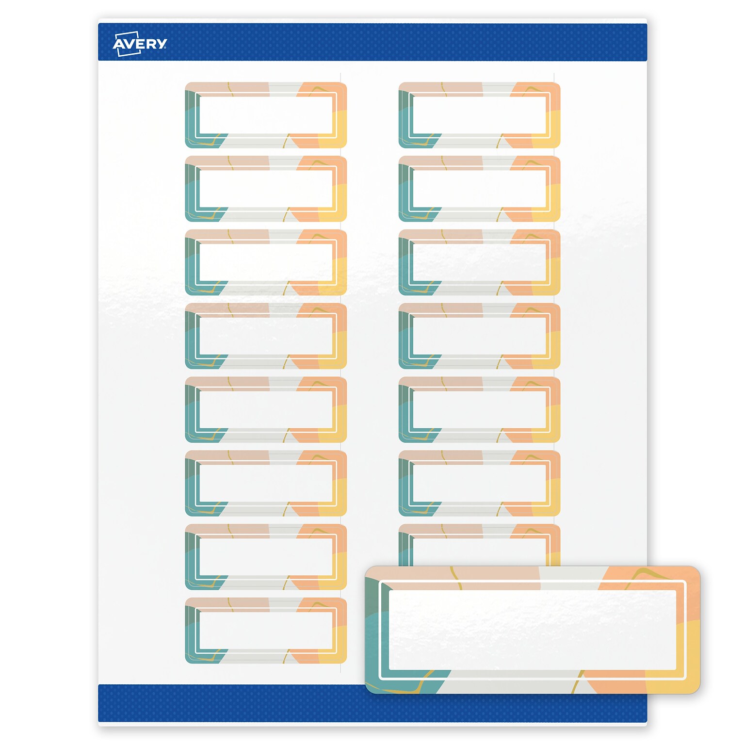 Avery Rectangle Laser/Inkjet Multipurpose Labels, 1 x 2-5/8, White, 160/Pack (19479371100)
