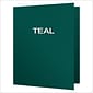 Oxford Twin Portfolio Folders, Teal, 25/Box (OXF 57555)