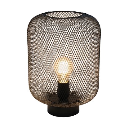 Creekwood Home Mesh Wire 11.8 LED Table Lamp, Black (CWT-1002-BK)