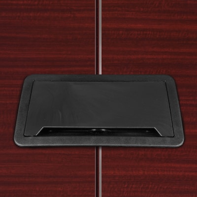 Regency Array 96"W x 48"D Conference Table with Grommet, Mahogany/Black (ACT9648MHBK)