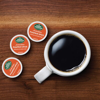 Green Mountain Pumpkin Spice Coffee Keurig® K-Cup® Pods, Light Roast, 24/Box (6758)