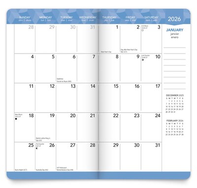 2026-2027 BrownTrout Tuscan Delight 3.5" x 6.5" Monthly Planner (9798330706037)