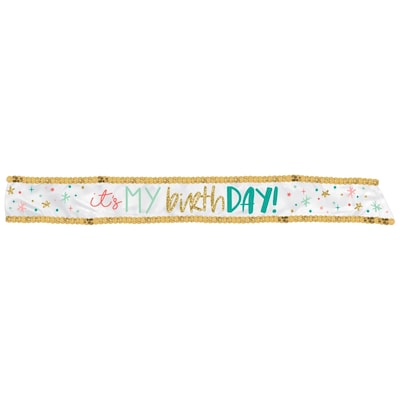 Party City Its My Birthday Sash, Multicolored (AM3400003-NS)