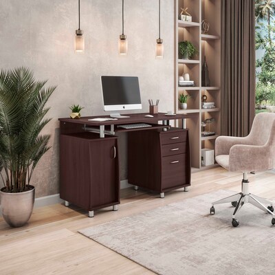 Techni Mobili 47"W Computer Desk, Chocolate (RTA-4985-CH36)