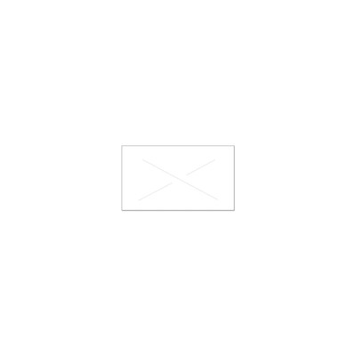 Garvey Labels, 1-Line, White, 1,200 Labels/Rolls, 16 Rolls/Box (090947)