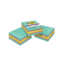 Post-it Super Sticky Notes, 3 x 3, Assorted Colors, 360 Sheet/Pad, 3 Pads/Pack (2027SSAFG-3PK)