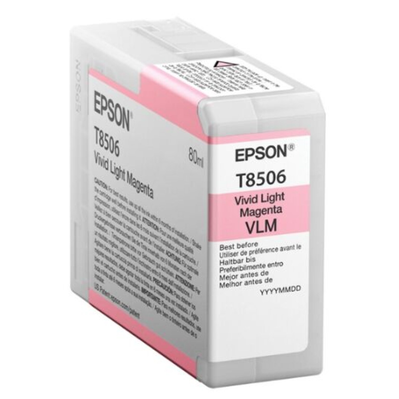 Epson T850 UltraChrome High-Yield Ink, Vivid Light Magenta (T85060N)