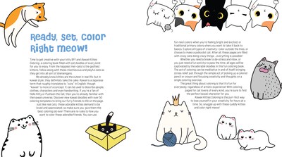 Quarto Kawaii Kitties Coloring Book, 128 Pages (9780785839446)