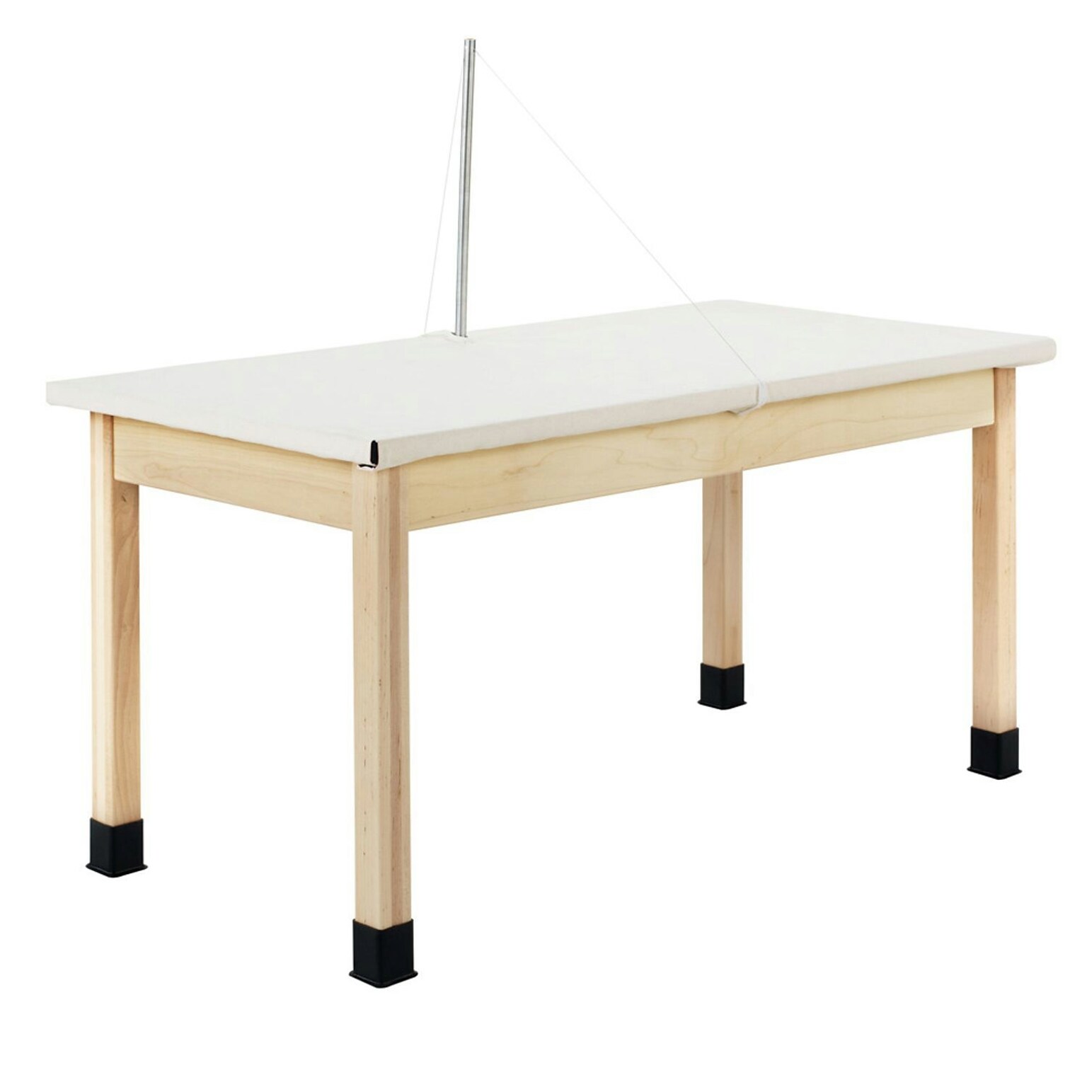 Diversified Woodcrafts Perspective Rectangular Clay Wedging Table, 60 x 30, Light Hardwood (WT7142M30N)