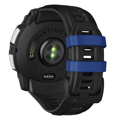 Garmin Instinct 3 Smartwatch, GPS, 50mm, Whitestone & Bolt Blue Silicone Band (010-02935-03)