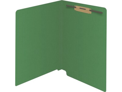 Medical Arts Press Reinforced End Tab File Folder, Straight Cut, Letter-Size, Green, 50/Box (S-01501-GRN)