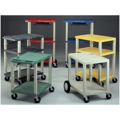 H. Wilson® 34H Audio/Visual Cart; Blue