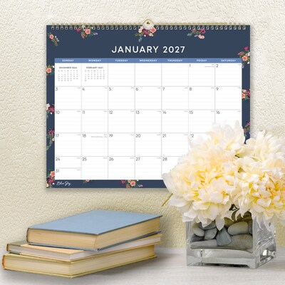 2027 Blue Sky Ashlyn Navy 15" x 12" Monthly Wall Calendar (148617-27)